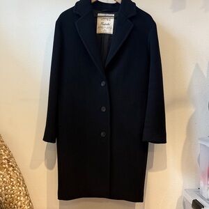 Aritzia Wilfred Classic Black Coat